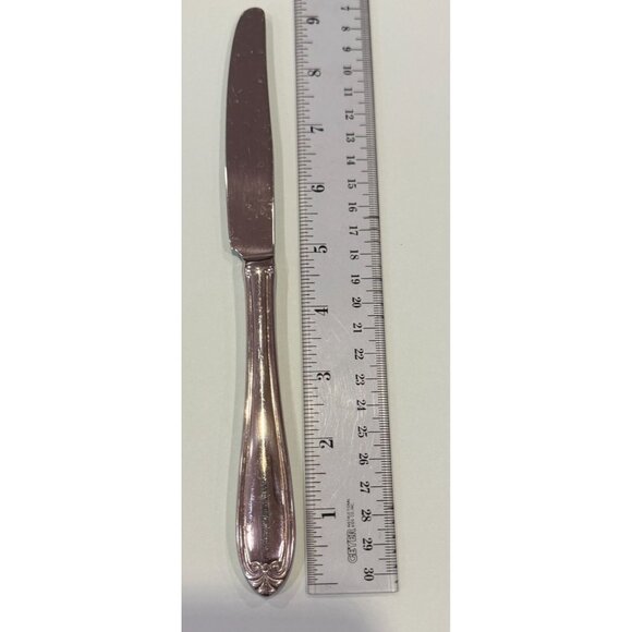Lenox Unknown Pattern Discontinued Stainless Dinner Knives Flatware Vietnam - Picture 3 of 5